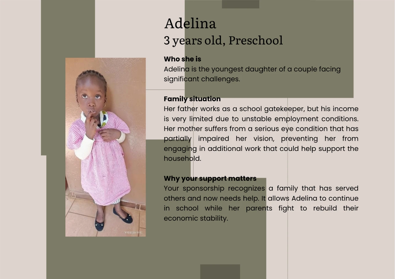 child smiling at school